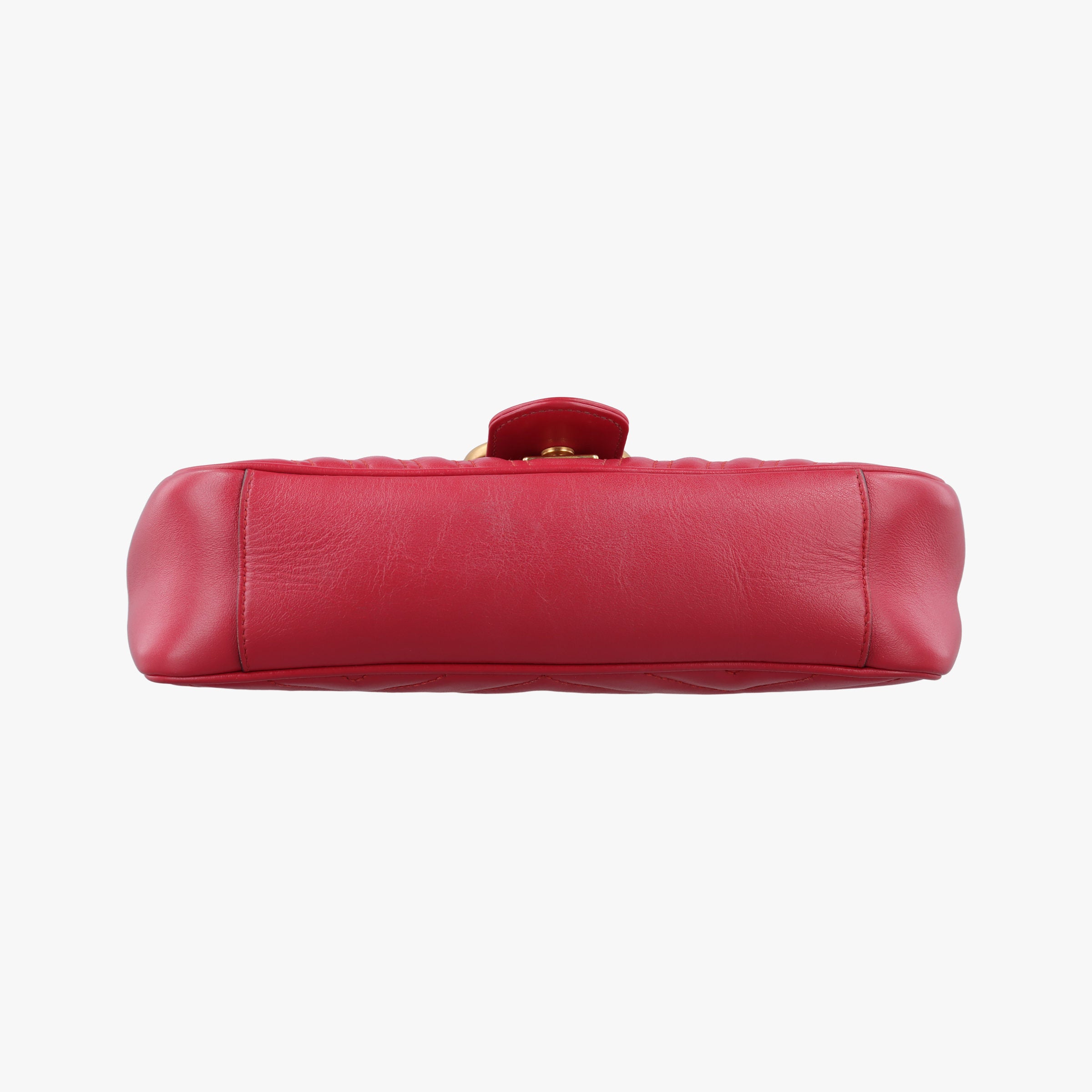 Pre-owned Gucci GG Marmont Red Leather 443497 shoulderbag | stylenewstar