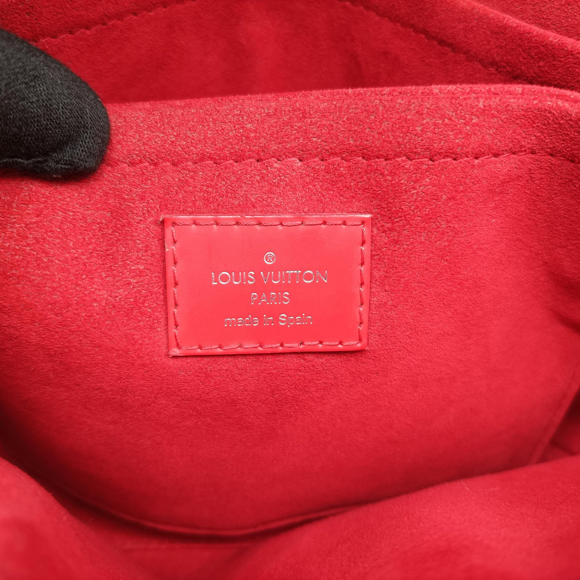 Vintage Louis Vuitton SAINT MICHEL Brown×COQUELICOT Monogram Canvas×epi M44031 shoulderbag | stylenewstar