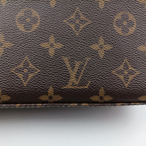 Vintage Louis Vuitton SAINT MICHEL Brown×COQUELICOT Monogram Canvas×epi M44031 shoulderbag | stylenewstar