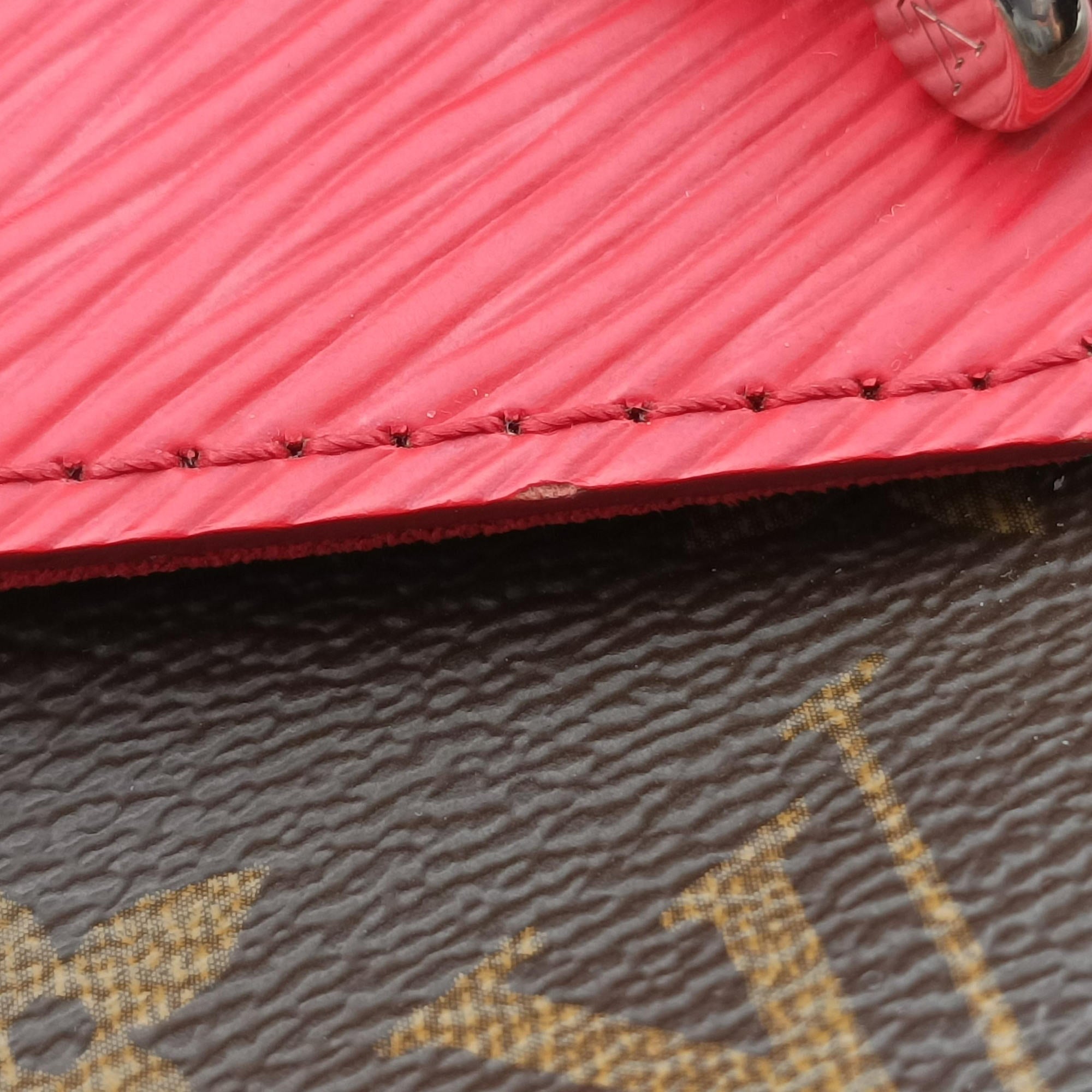Vintage Louis Vuitton SAINT MICHEL Brown×COQUELICOT Monogram Canvas×epi M44031 shoulderbag | stylenewstar