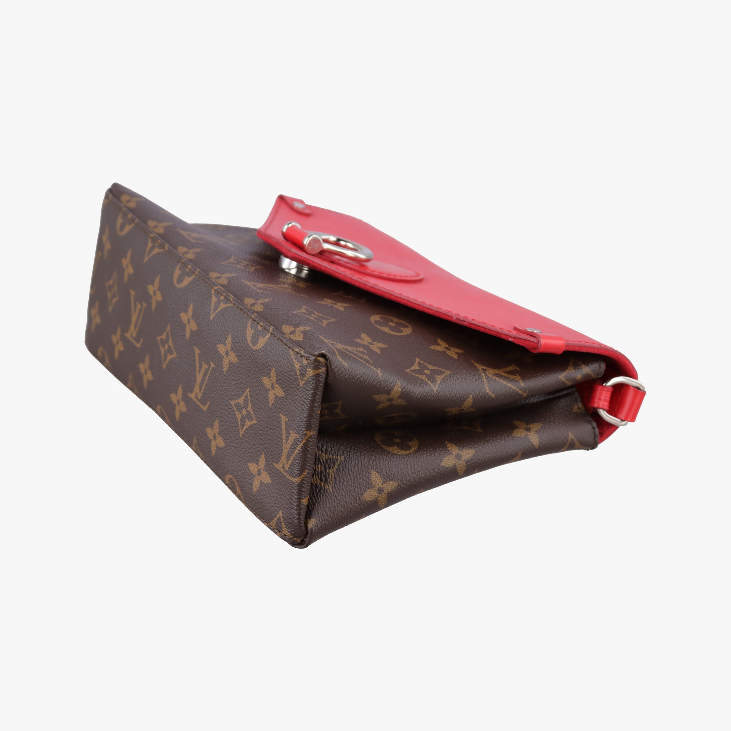 Vintage Louis Vuitton SAINT MICHEL Brown×COQUELICOT Monogram Canvas×epi M44031 shoulderbag | stylenewstar