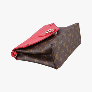 Vintage Louis Vuitton SAINT MICHEL Brown×COQUELICOT Monogram Canvas×epi M44031 shoulderbag | stylenewstar