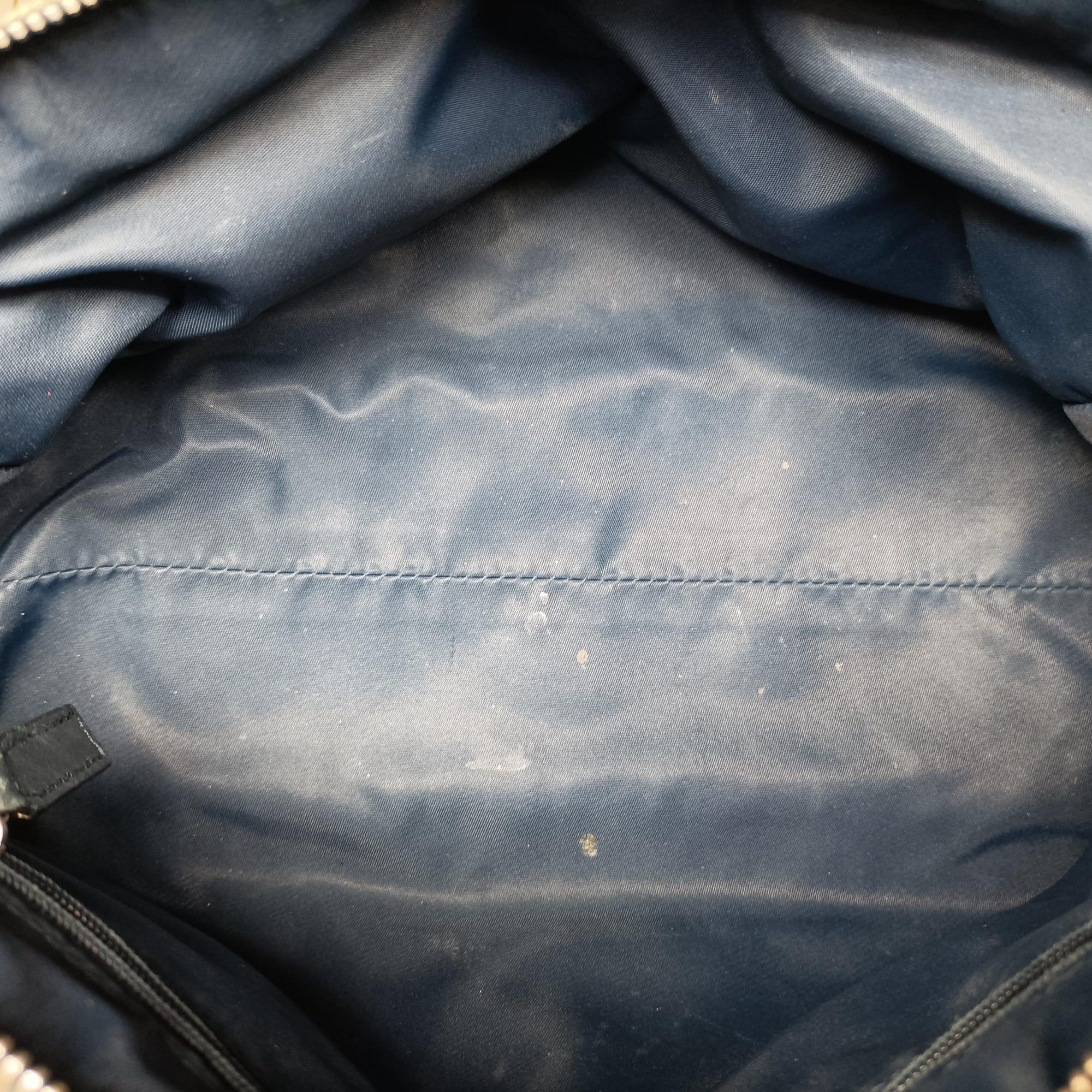 Pre-owned Christian Dior Trotter Navy×Gray Jacquard  shoulderbag | stylenewstar