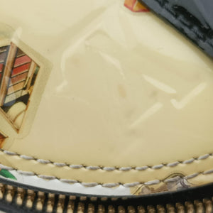 Pre-owned Louis Vuitton Nicolas Squiere Sticker Alma BB Ivory×black×multi Vernis M50419 shoulderbag | stylenewstar