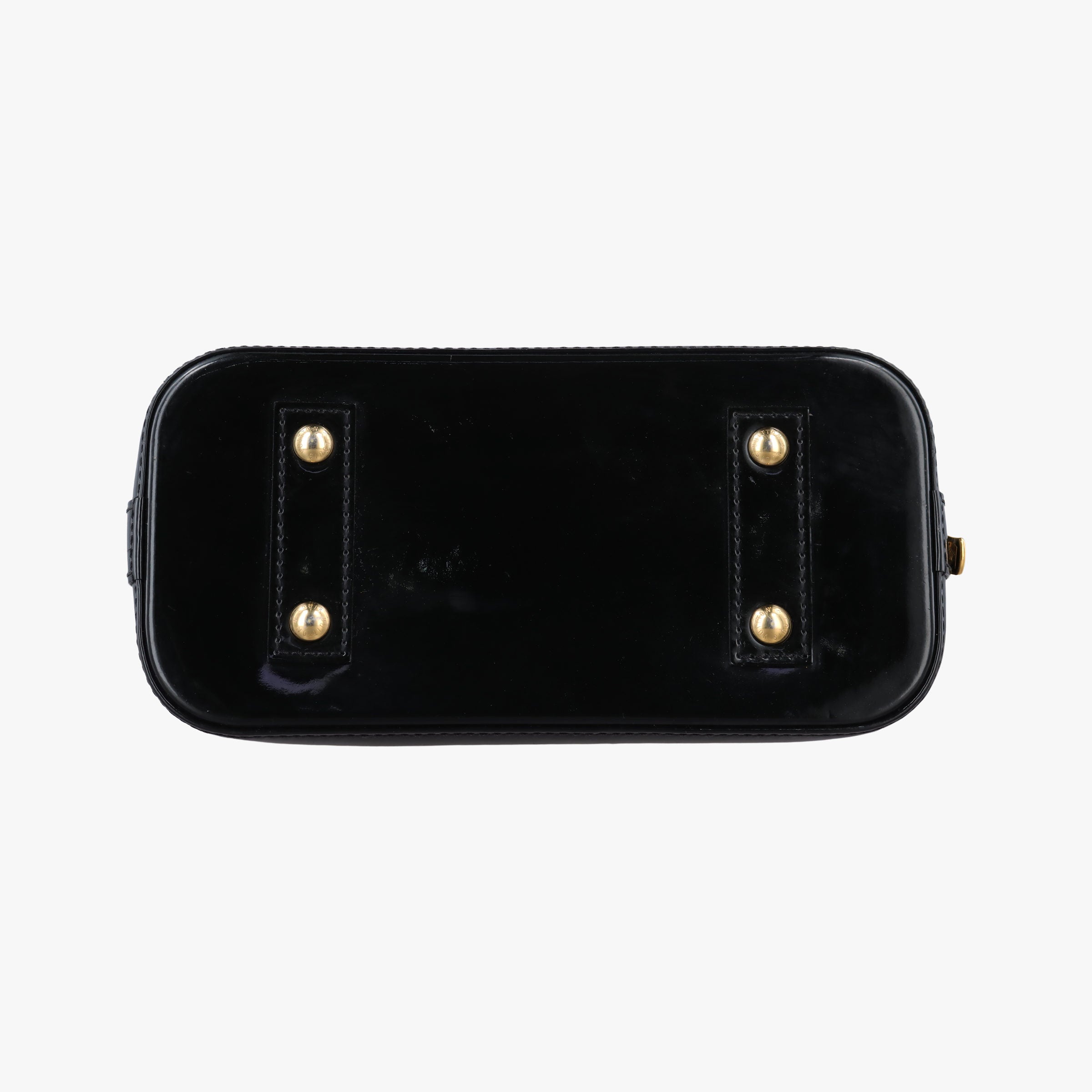 Pre-owned Louis Vuitton Nicolas Squiere Sticker Alma BB Ivory×black×multi Vernis M50419 shoulderbag | stylenewstar