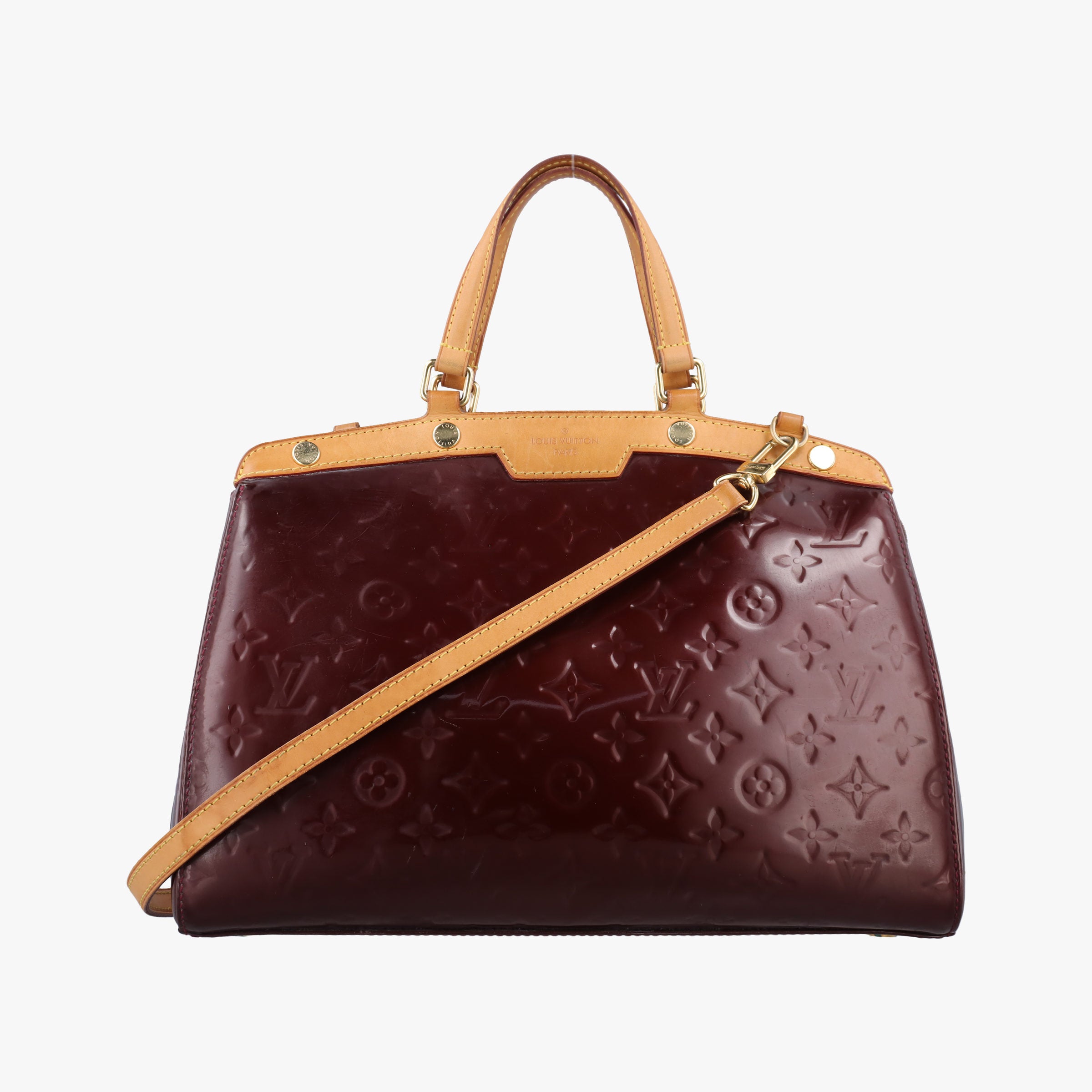 Pre-owned Louis Vuitton Brea MM AMARANTE Vernis M91619 shoulderbag | stylenewstar