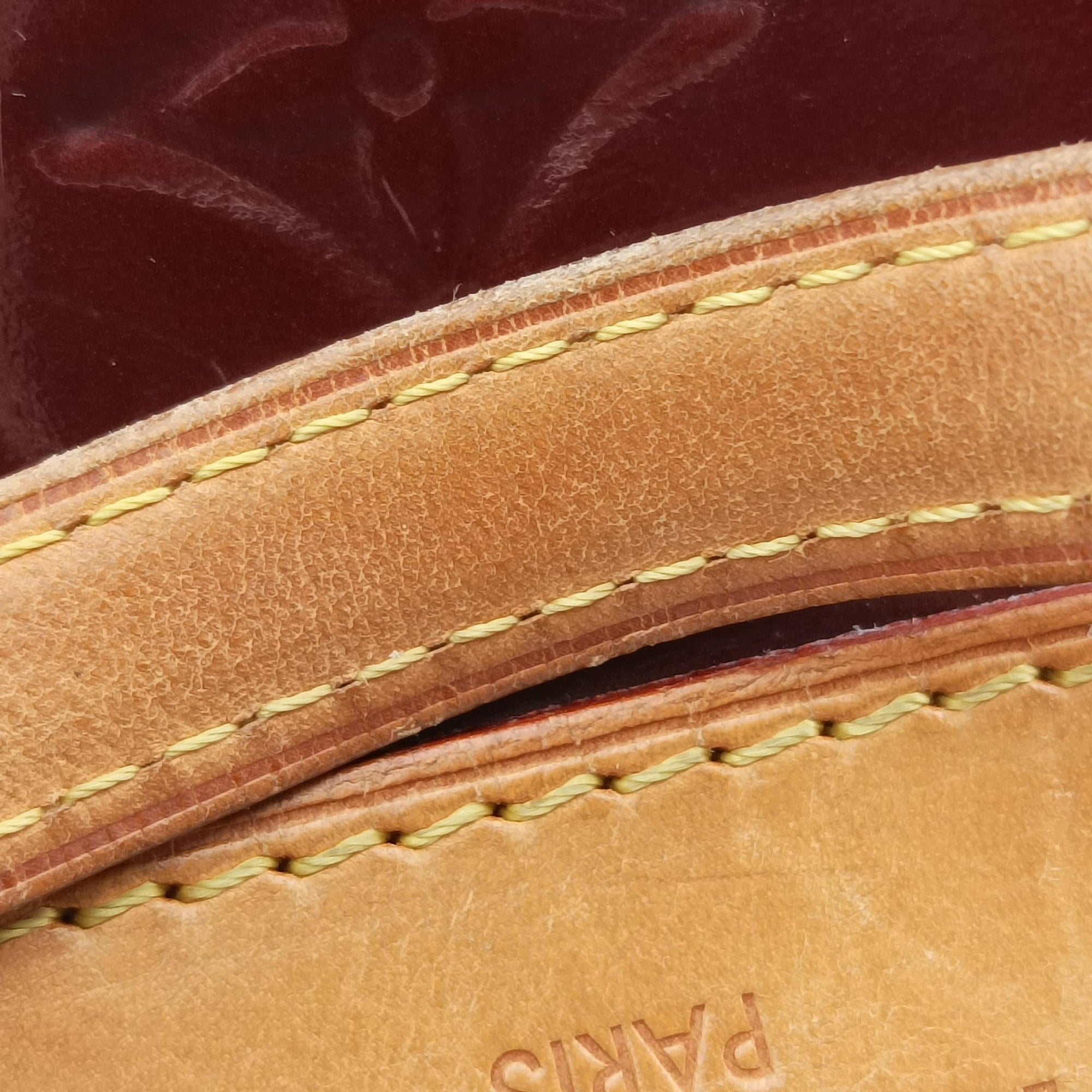 Pre-owned Louis Vuitton Brea MM AMARANTE Vernis M91619 shoulderbag | stylenewstar