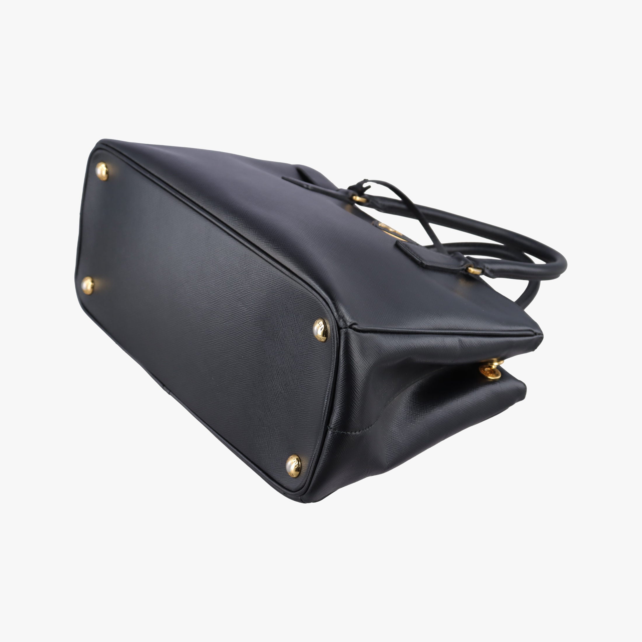 Pre-owned Prada Galleria Black SAFFIANO Leather BN2274 shoulderbag | stylenewstar