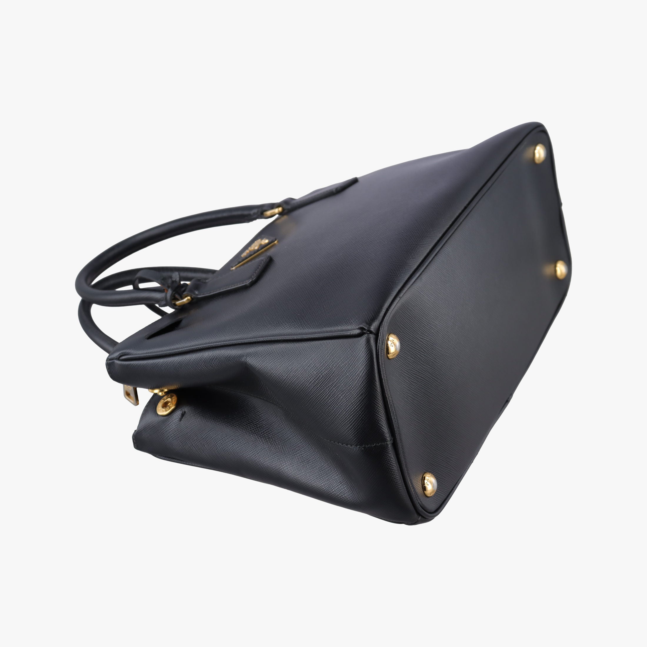 Pre-owned Prada Galleria Black SAFFIANO Leather BN2274 shoulderbag | stylenewstar