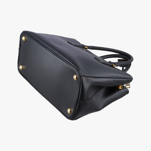 Pre-owned Prada Galleria Black SAFFIANO Leather BN2274 shoulderbag | stylenewstar
