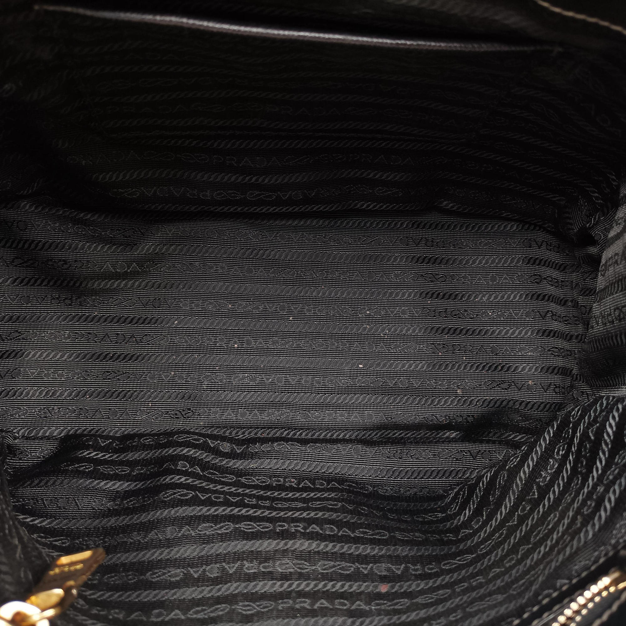 Pre-owned Prada Galleria Black SAFFIANO Leather BN2274 shoulderbag | stylenewstar