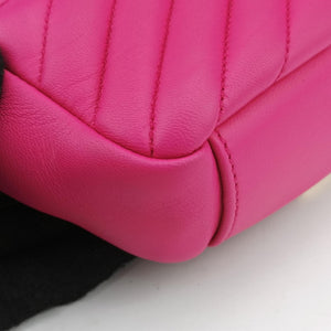 Pre-owned Yves Saint Laurent Baby Chai Rose Leather 399289 shoulderbag | stylenewstar