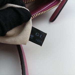 Secondhand Gucci Guccissima Heart Bit Beige × Pink Canvas×Leather 269957 shoulderbag | stylenewstar