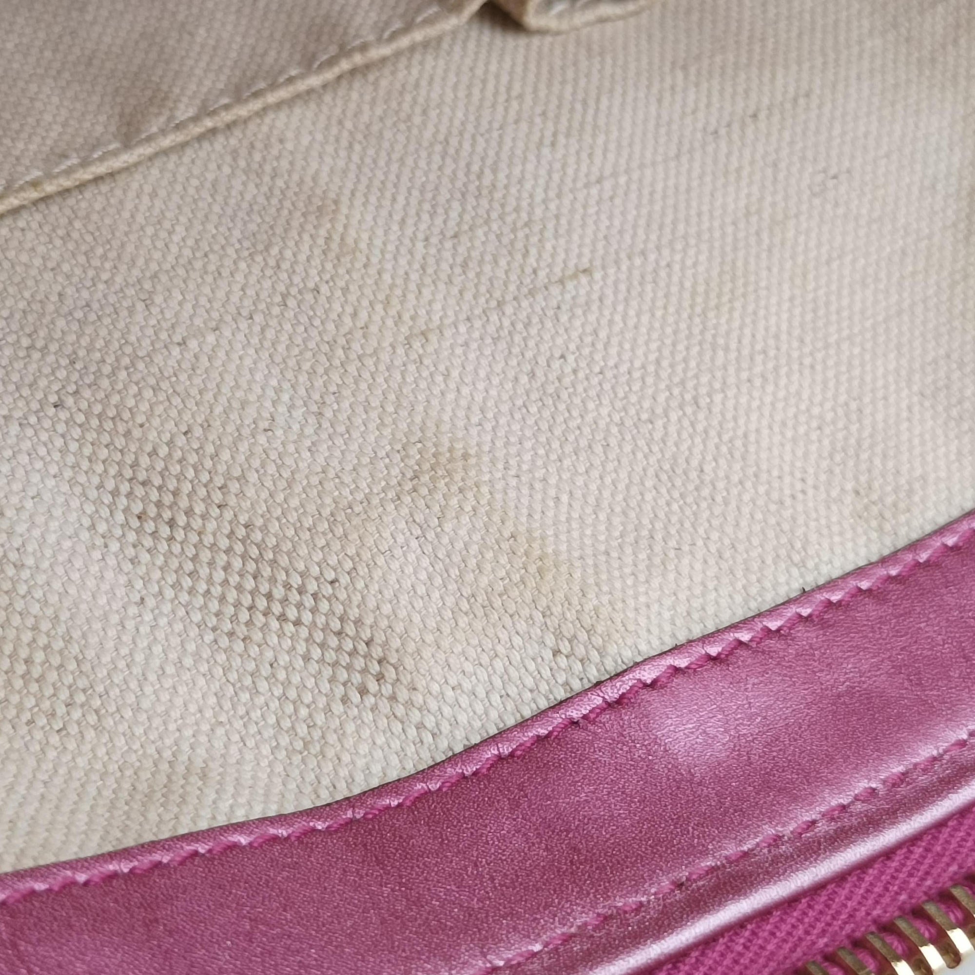 Secondhand Gucci Guccissima Heart Bit Beige × Pink Canvas×Leather 269957 shoulderbag | stylenewstar