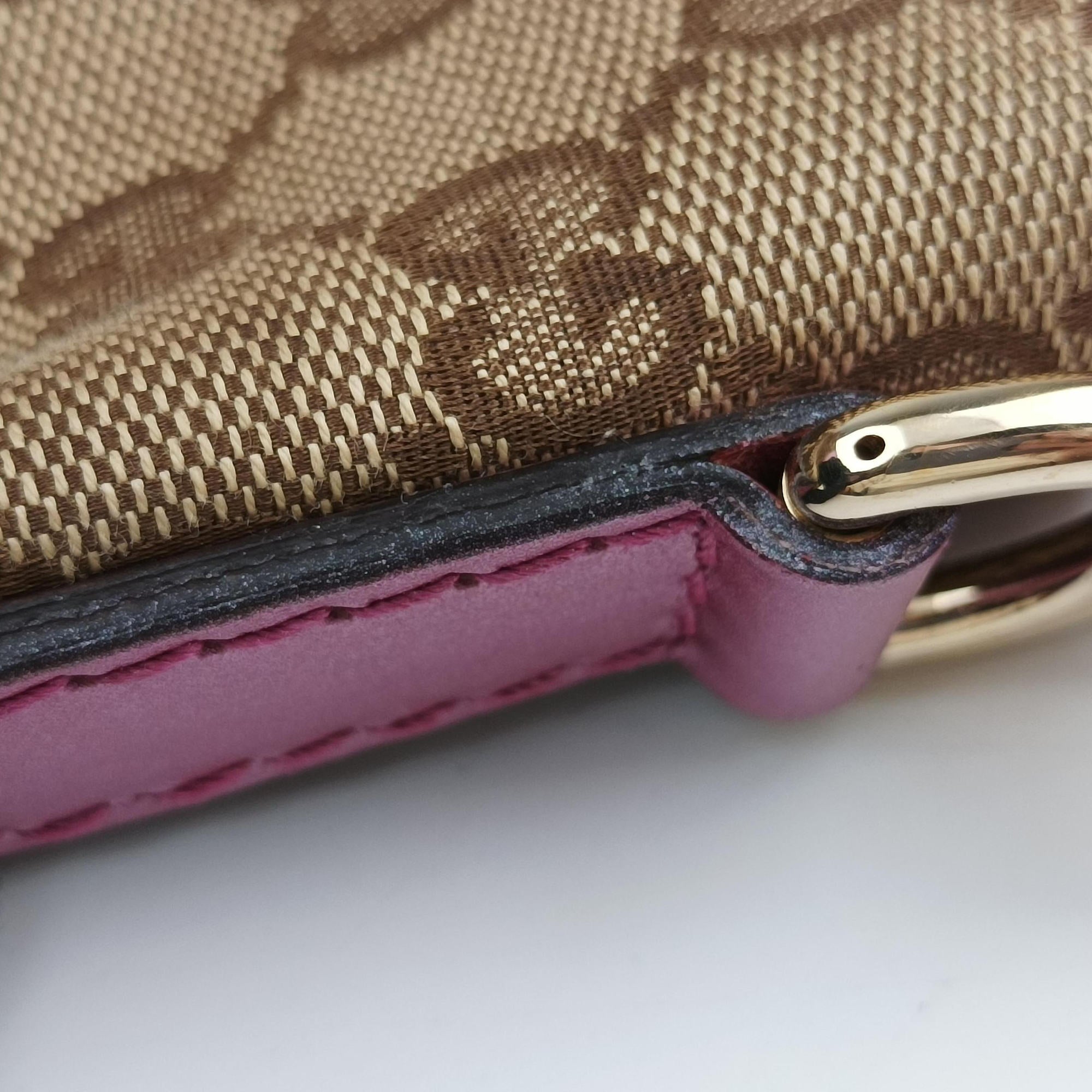 Secondhand Gucci Guccissima Heart Bit Beige × Pink Canvas×Leather 269957 shoulderbag | stylenewstar