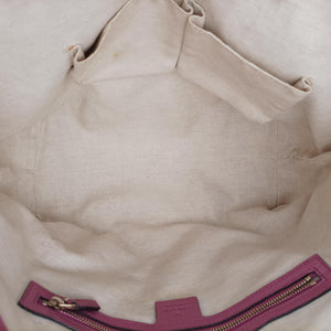Secondhand Gucci Guccissima Heart Bit Beige × Pink Canvas×Leather 269957 shoulderbag | stylenewstar
