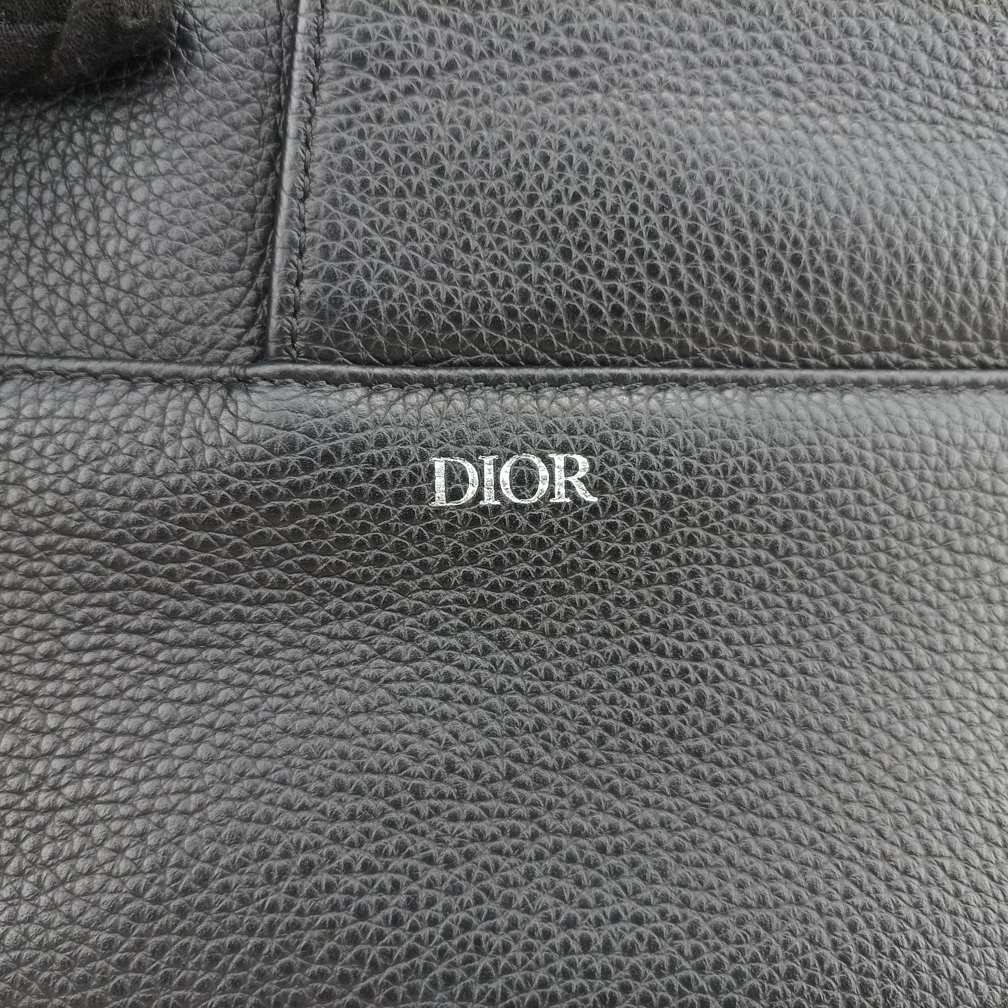 Pre-owned Christian Dior Saddle Black Leather  bum bag/waist bag | stylenewstar