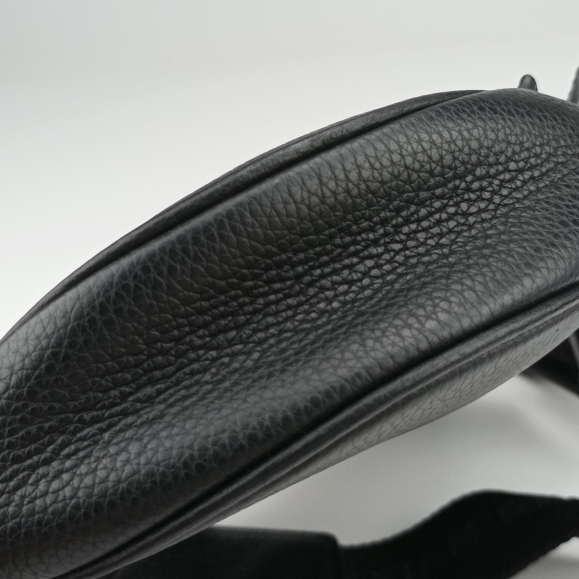 Pre-owned Christian Dior Saddle Black Leather  bum bag/waist bag | stylenewstar