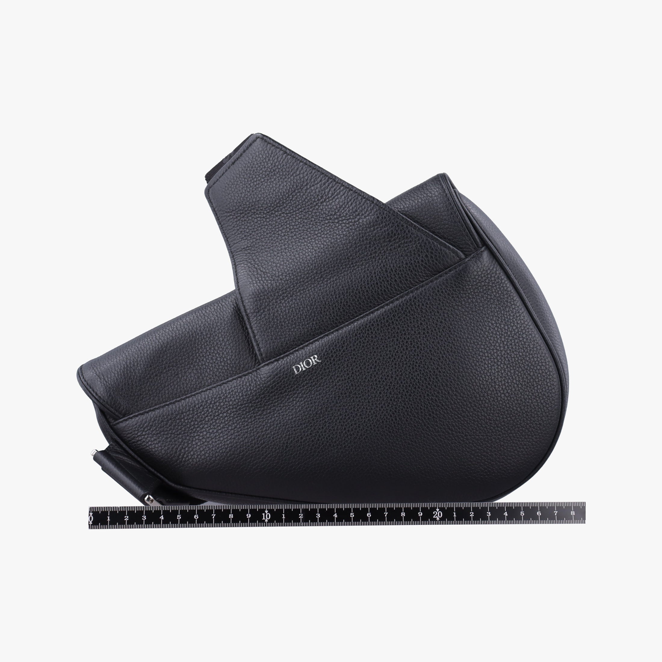 Pre-owned Christian Dior Saddle Black Leather  bum bag/waist bag | stylenewstar