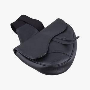 Pre-owned Christian Dior Saddle Black Leather  bum bag/waist bag | stylenewstar