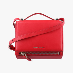 Pre-owned Givenchy Pandora Box Red Leather  shoulderbag | stylenewstar
