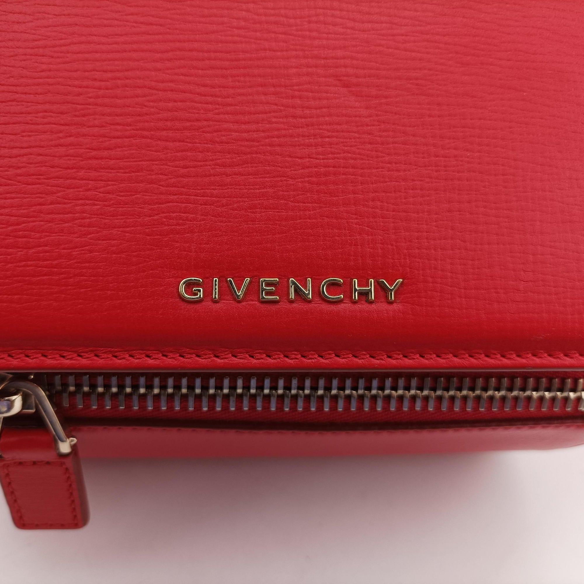 Pre-owned Givenchy Pandora Box Red Leather  shoulderbag | stylenewstar