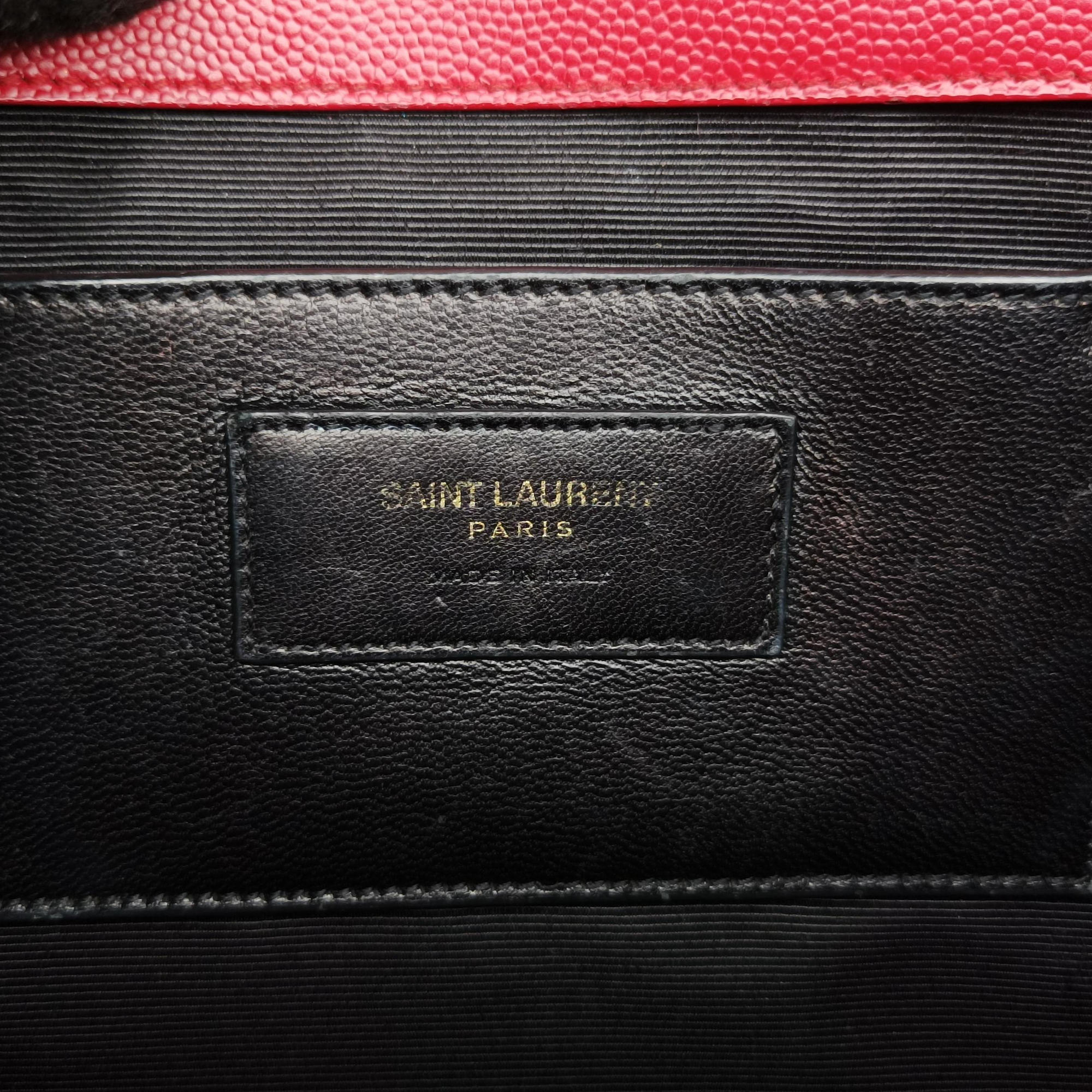 Pre-owned Yves Saint Laurent KATE Red Caviar leather 364021 shoulderbag | stylenewstar