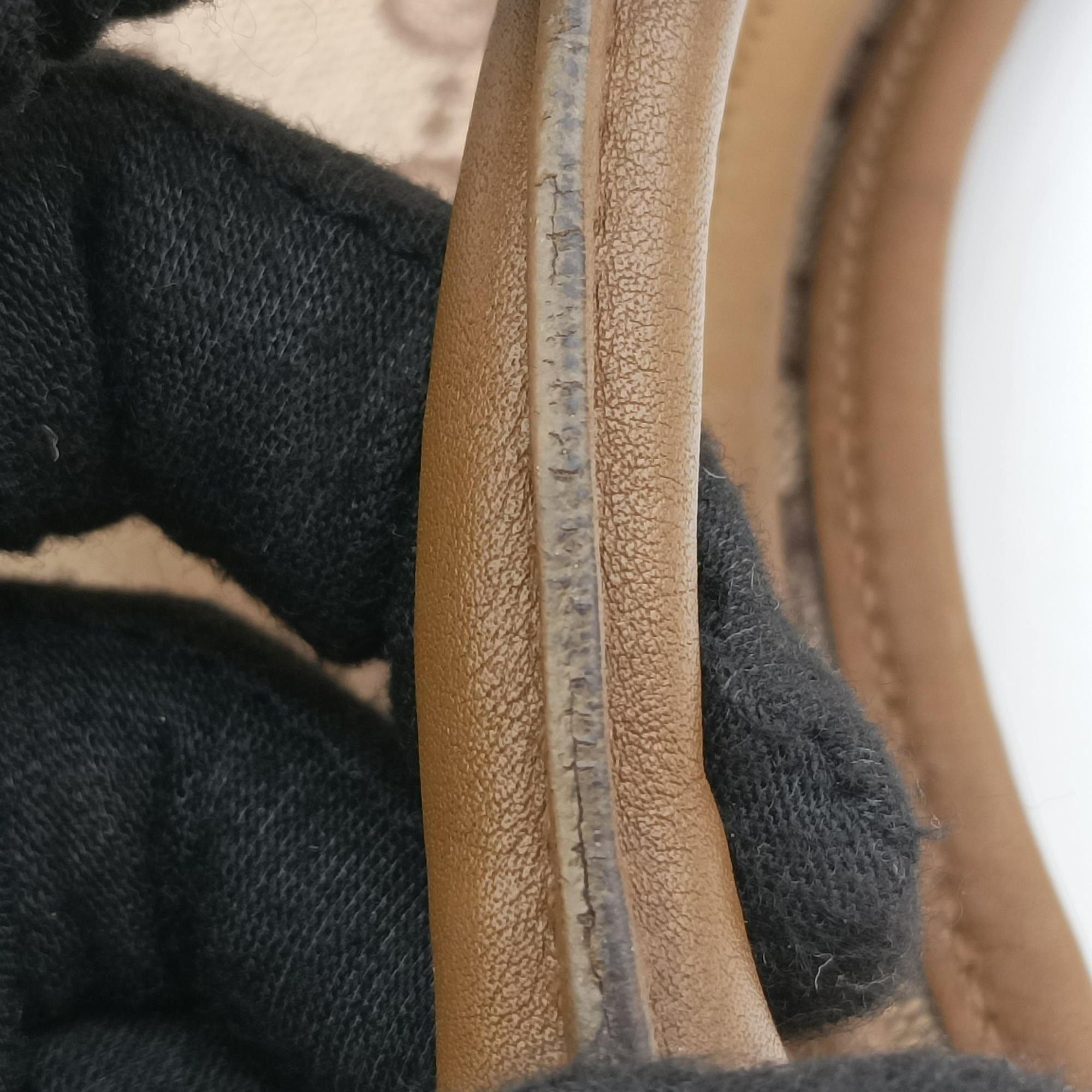 Pre-owned Gucci New Jackie Brown×gBeige canvas×leather 203494 handbag | stylenewstar