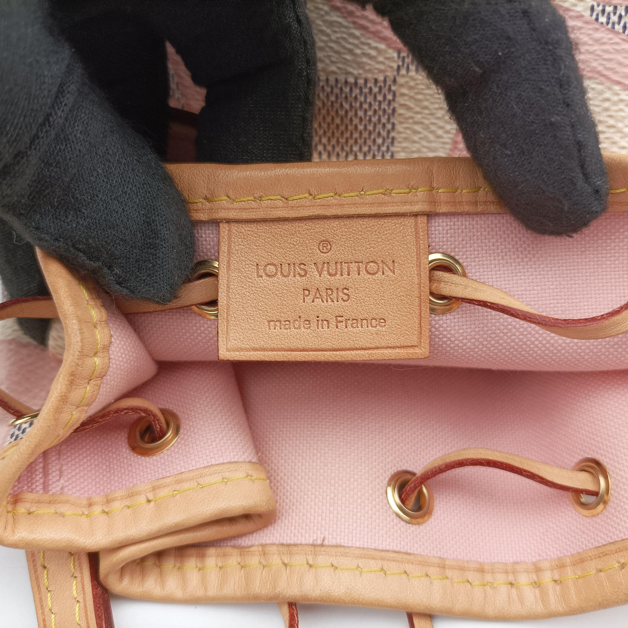 Pre-owned Louis Vuitton Tahitienne Nano Noe AZUR Damier Canvas N60052 shoulderbag | stylenewstar