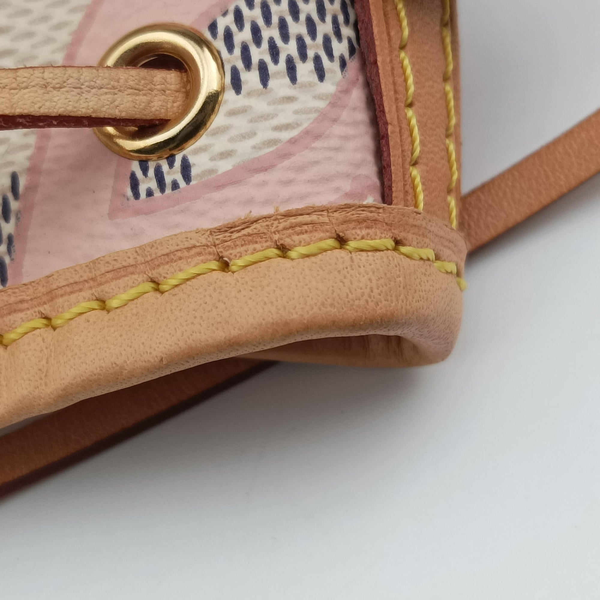 Pre-owned Louis Vuitton Tahitienne Nano Noe AZUR Damier Canvas N60052 shoulderbag | stylenewstar