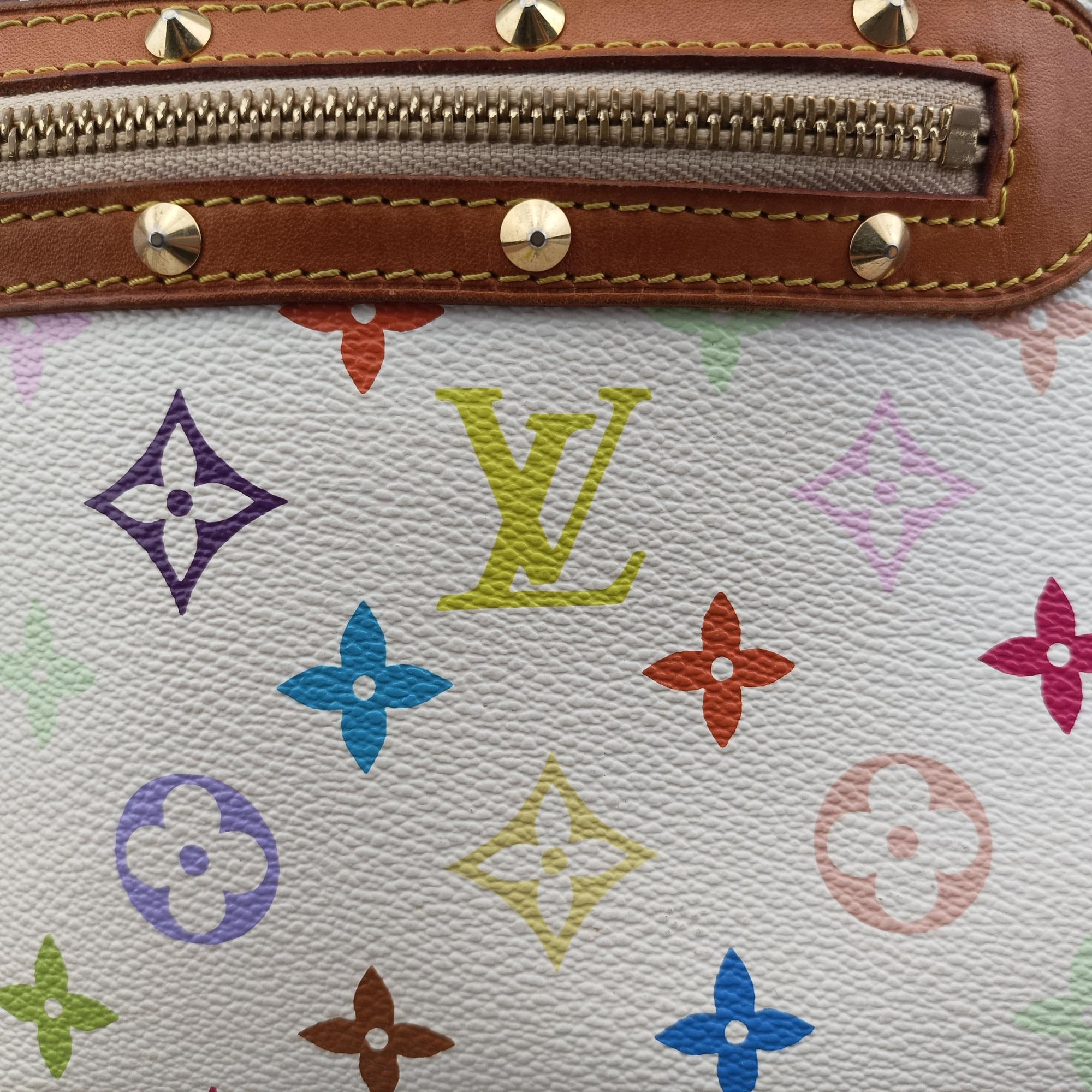 Pre-owned Louis Vuitton Boulogne White Monogram Multicolor M92660 shoulderbag | stylenewstar