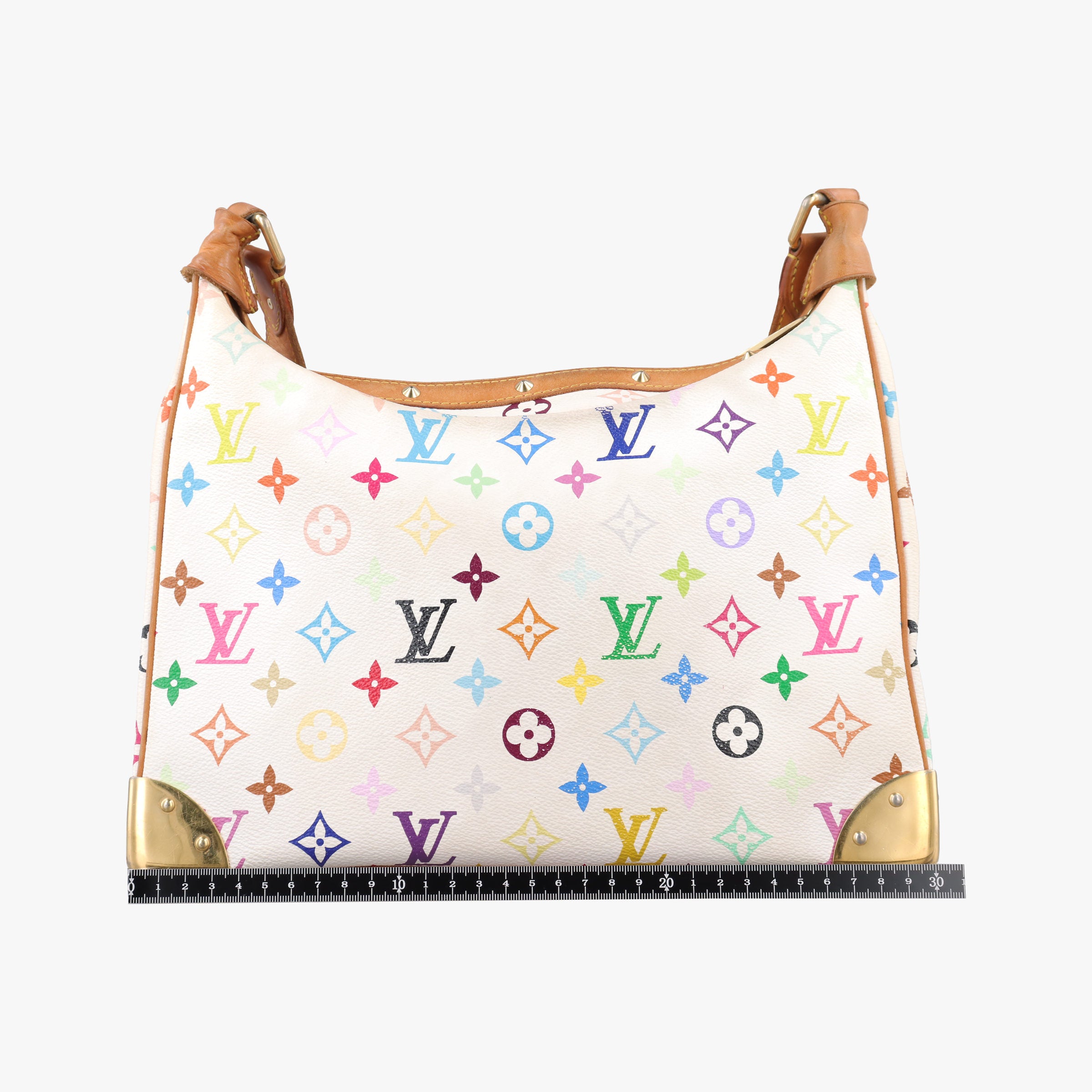 Pre-owned Louis Vuitton Boulogne White Monogram Multicolor M92660 shoulderbag | stylenewstar
