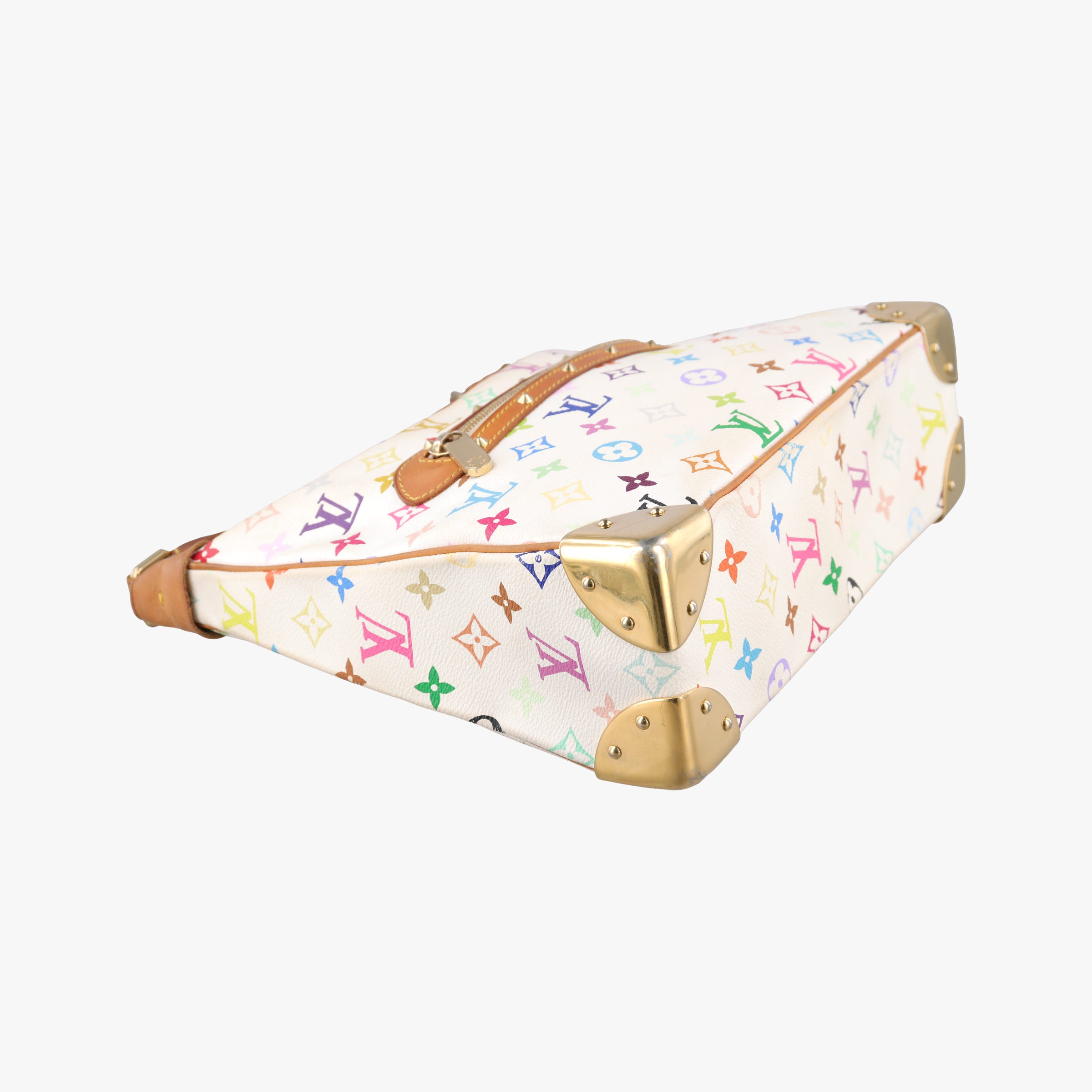 Pre-owned Louis Vuitton Boulogne White Monogram Multicolor M92660 shoulderbag | stylenewstar
