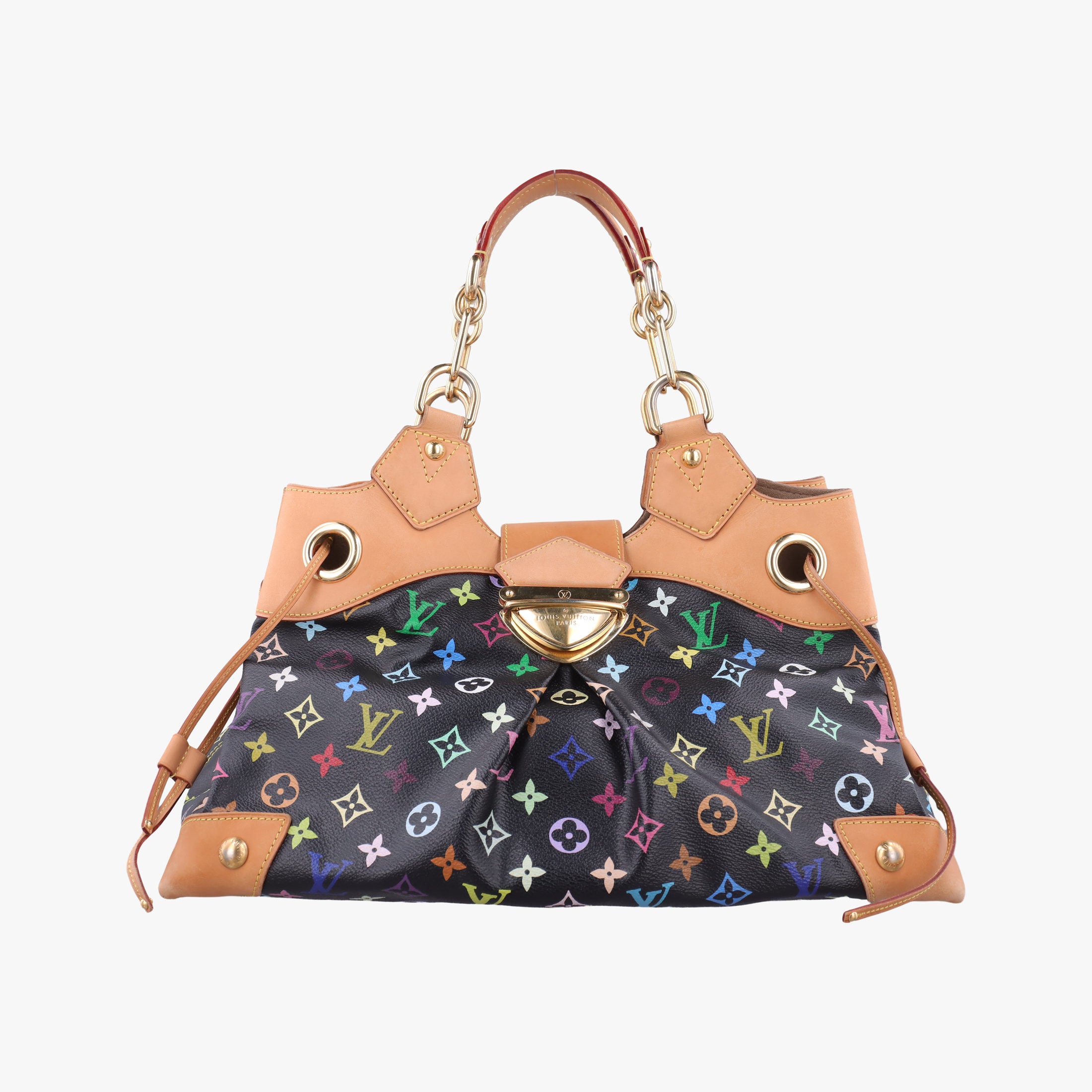 Pre-owned Louis Vuitton URSULA Noir Monogram Multicolor M40124 shoulderbag | stylenewstar