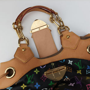 Pre-owned Louis Vuitton URSULA Noir Monogram Multicolor M40124 shoulderbag | stylenewstar