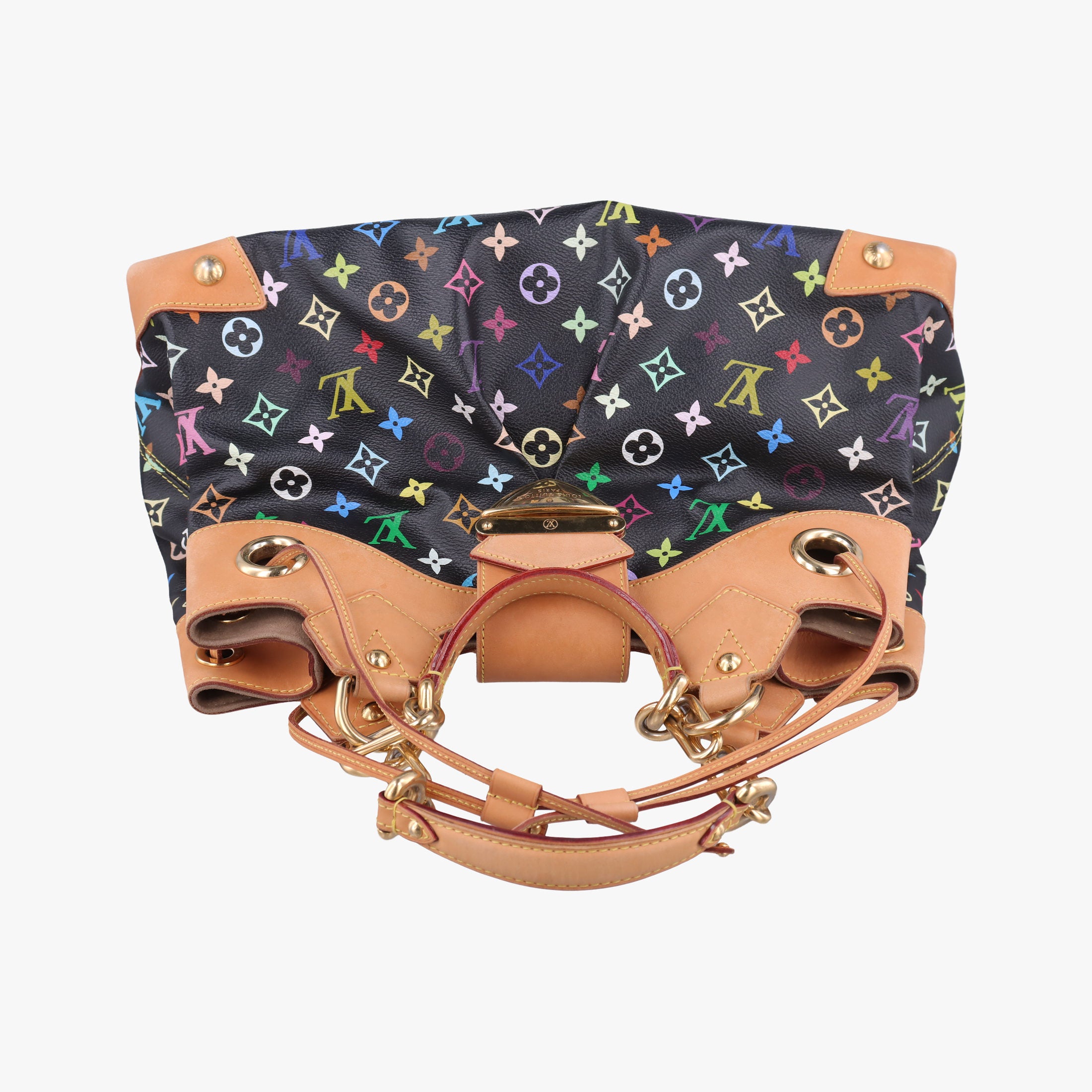 Pre-owned Louis Vuitton URSULA Noir Monogram Multicolor M40124 shoulderbag | stylenewstar