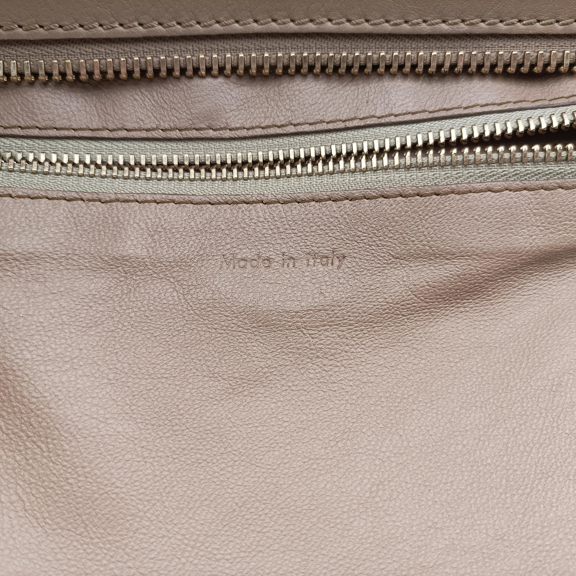 Pre-owned Celine luggage mini shopper Brown Leather  handbag | stylenewstar