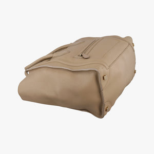 Pre-owned Celine luggage mini shopper Brown Leather  handbag | stylenewstar