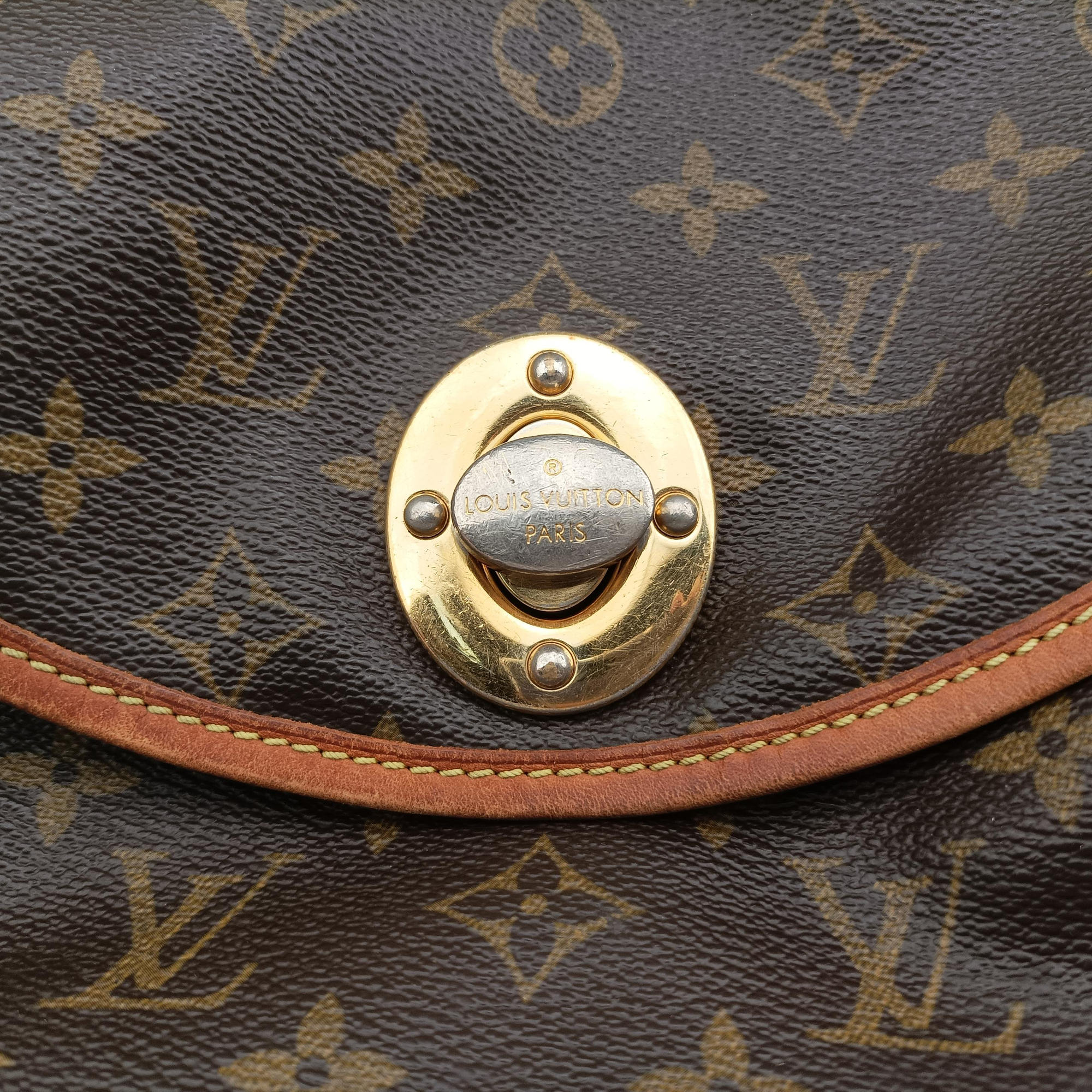 Secondhand Louis Vuitton TULUM GM Brown Monogram Canvas M40075 shoulderbag | stylenewstar