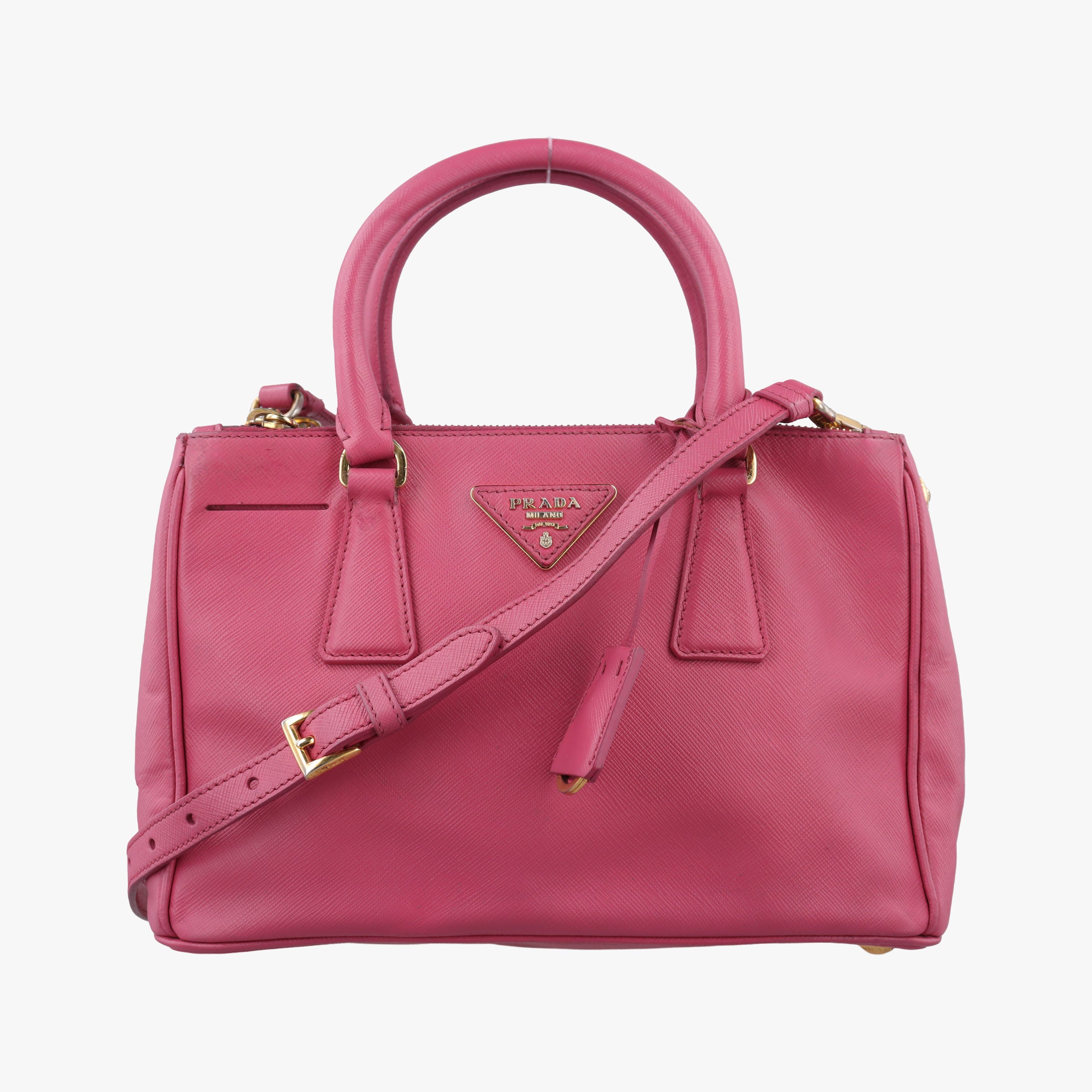 Vintage Prada Galleria Rose SAFFIANO Leather BN1786 shoulderbag | stylenewstar