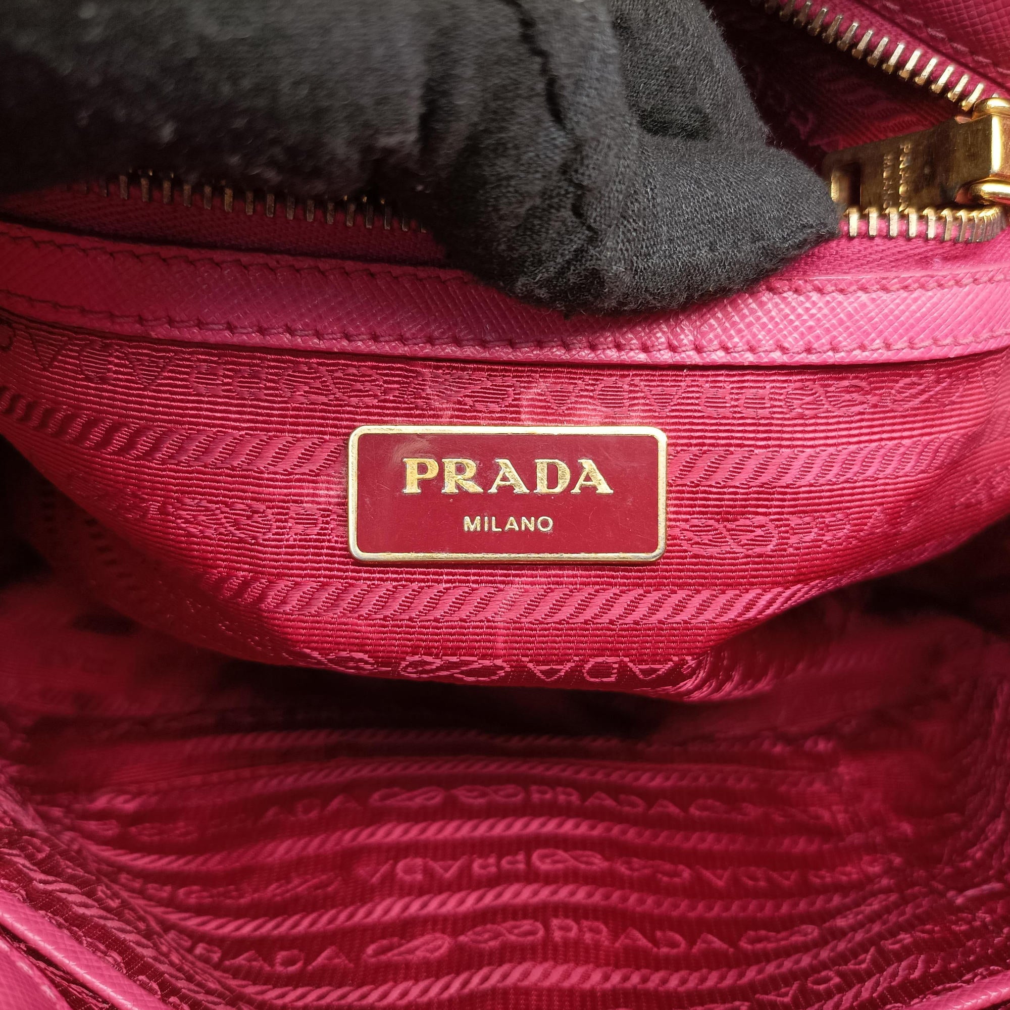 Vintage Prada Galleria Rose SAFFIANO Leather BN1786 shoulderbag | stylenewstar
