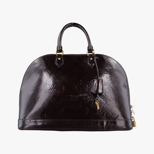 Pre-owned Louis Vuitton Alma GM Rouge Fauvist Vernis M91687 handbag | stylenewstar