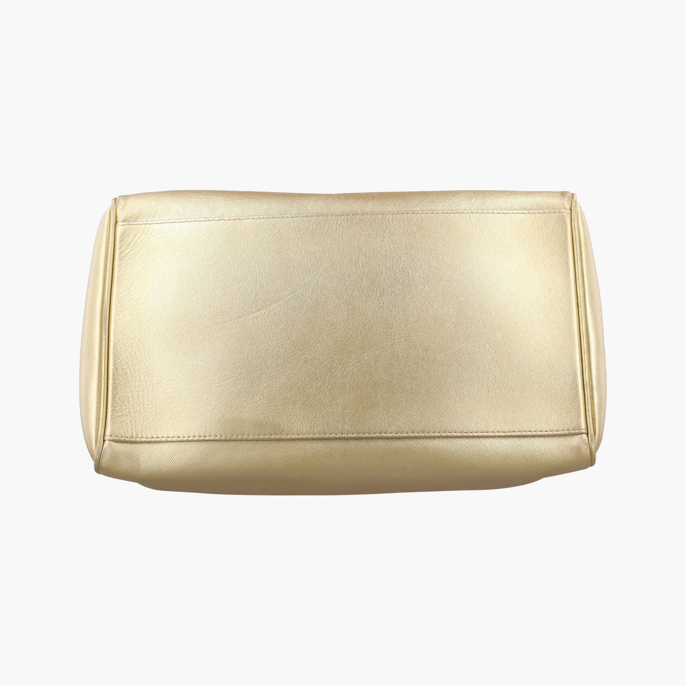 Secondhand VERSACE La Medusa Palazzo bowling Golden Leather  shoulderbag | stylenewstar