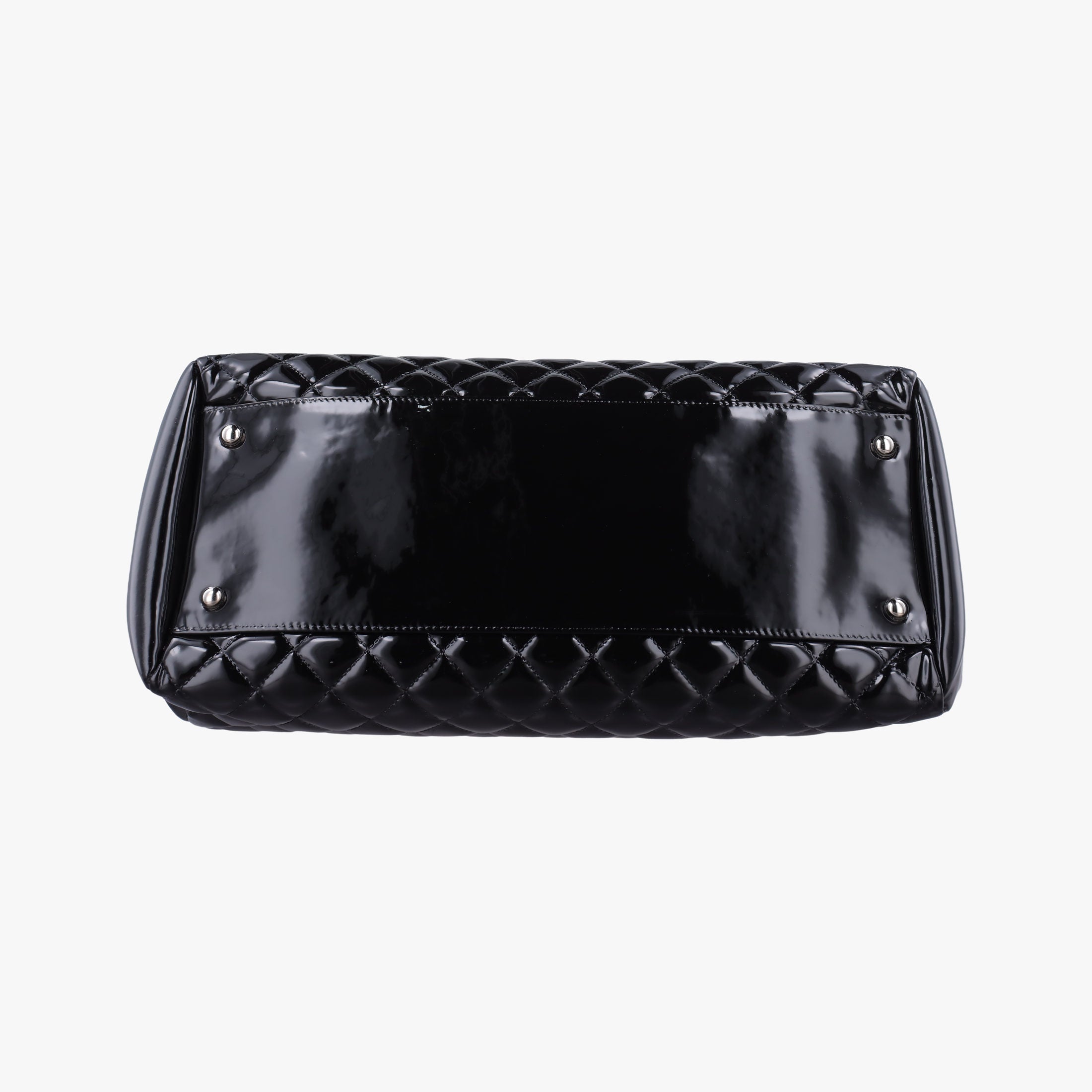 Vintage Chanel Mademoiselle Bowling Black Patent Leather A50558 shoulderbag | stylenewstar
