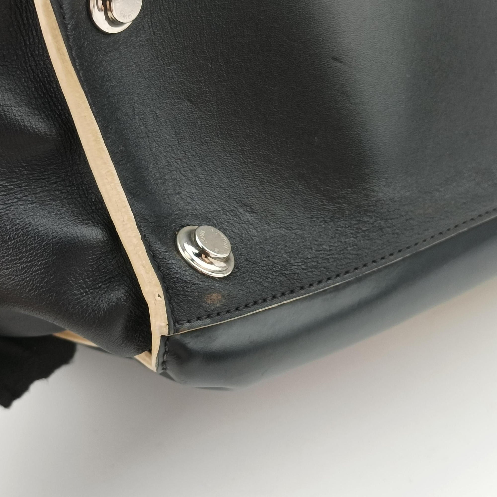 Pre-owned Louis Vuitton World Tour City Steamer MM  Black×multicolor Leather M43080 shoulderbag | stylenewstar