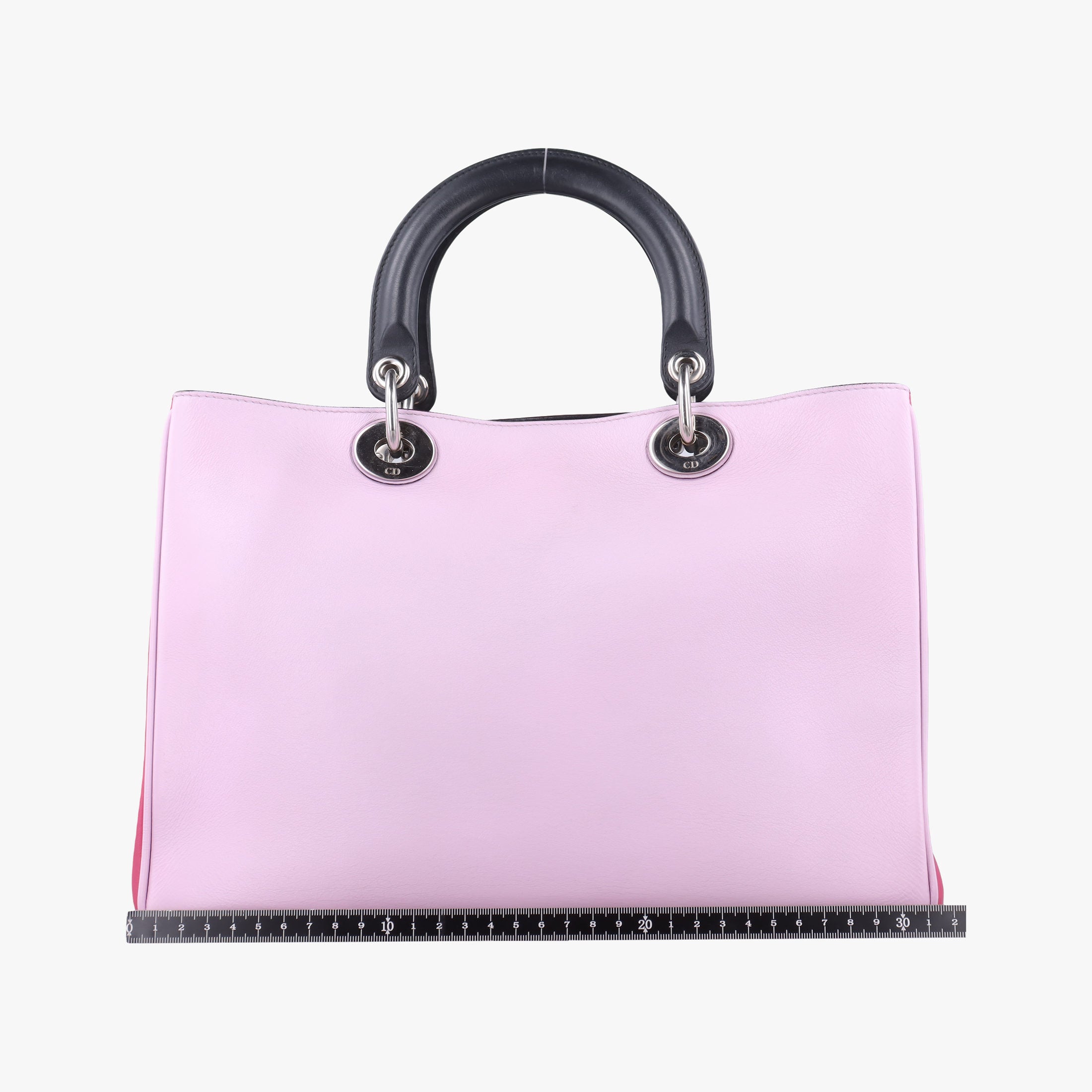 Pre-owned Christian Dior Diorissimo pink×red Leather  shoulderbag | stylenewstar