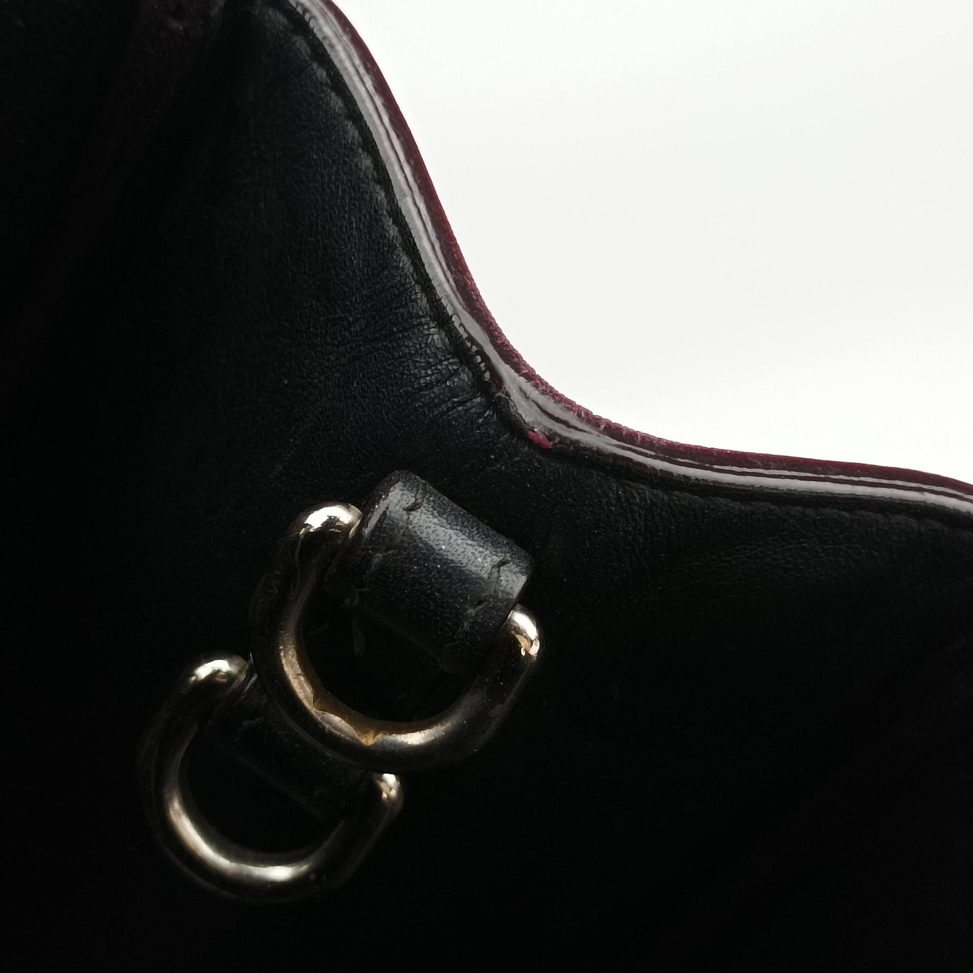 Pre-owned Christian Dior Diorissimo pink×red Leather  shoulderbag | stylenewstar