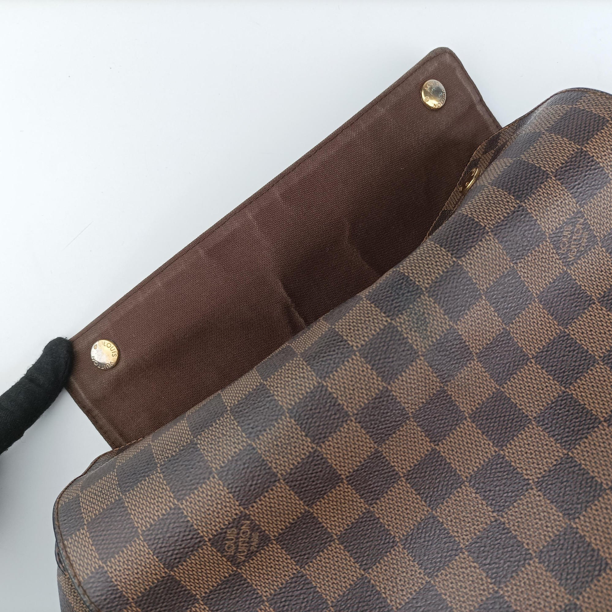 Pre-owned Louis Vuitton NAVIGLIO EBENE Damier Canvas N45255 shoulderbag | stylenewstar