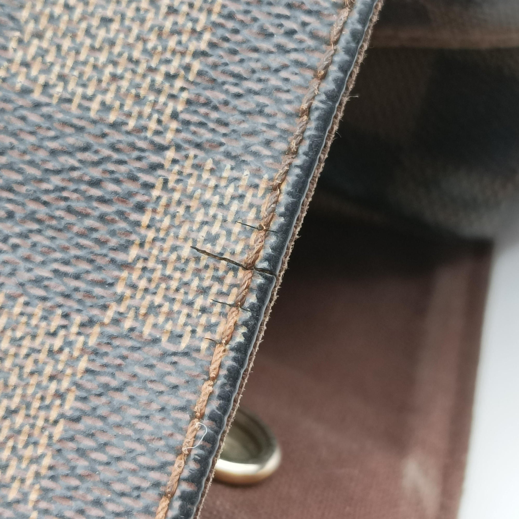 Pre-owned Louis Vuitton NAVIGLIO EBENE Damier Canvas N45255 shoulderbag | stylenewstar
