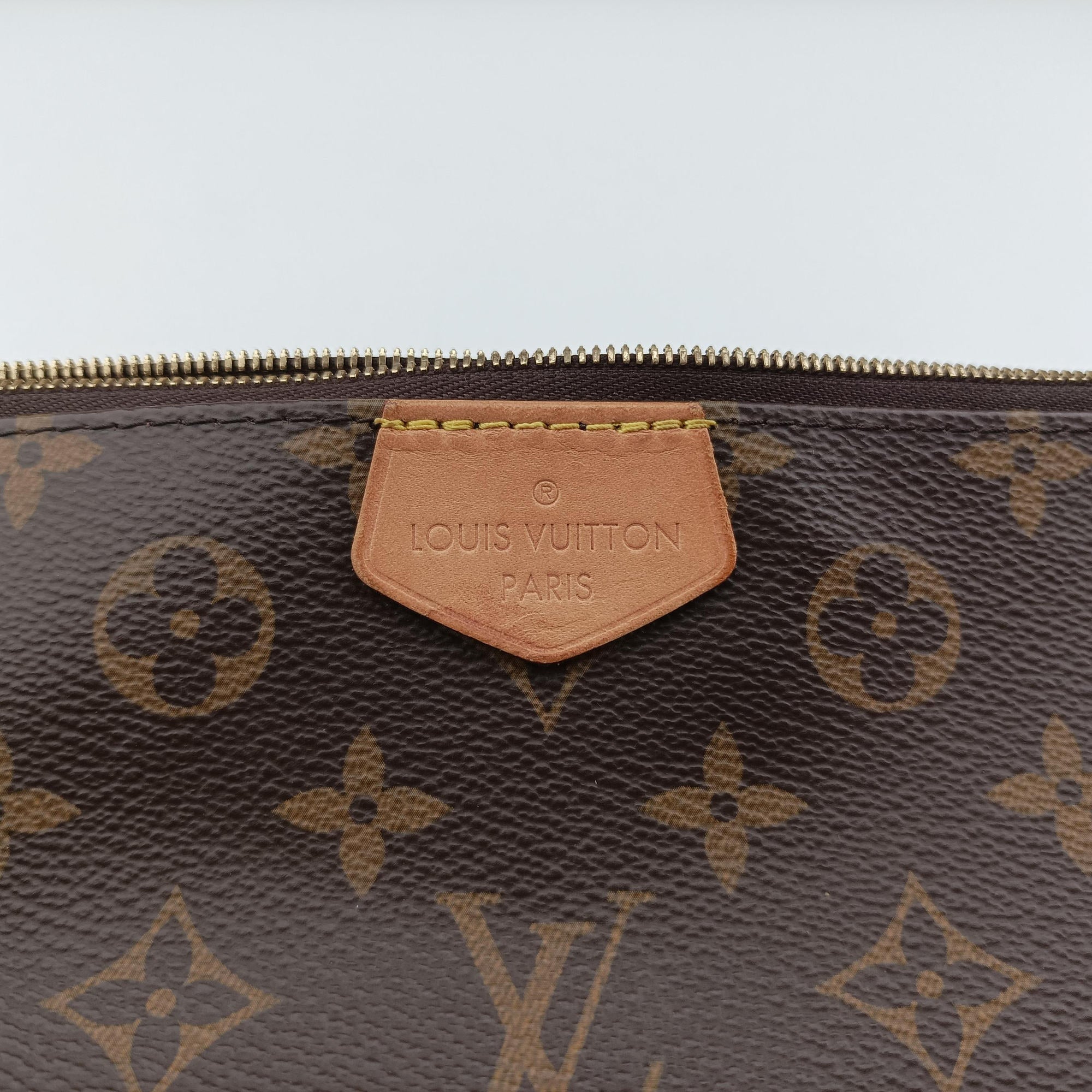 Pre-owned Louis Vuitton Multi Pochette Accessoir brown×khaki Monogram Canvas M44813 shoulderbag | stylenewstar